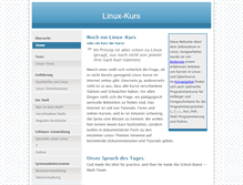 Tablet Screenshot of linux-kurs.eu
